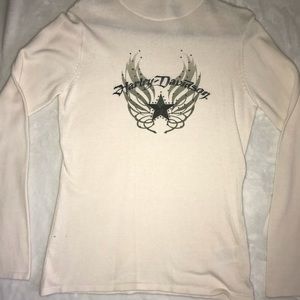 Woman Harley Davidson turtleneck (cream) size L